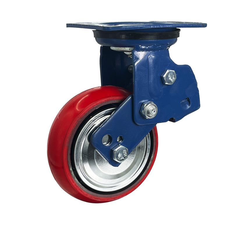 Shock-Absorbing Caster - Blue Bracket
