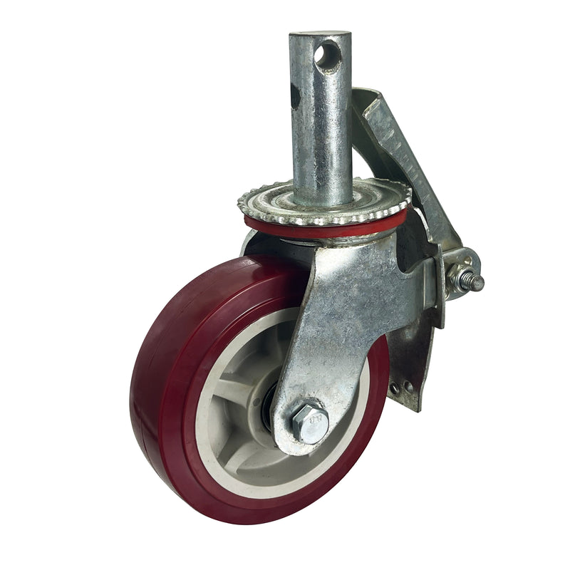 Integral Burgundy PP Wheel Caster